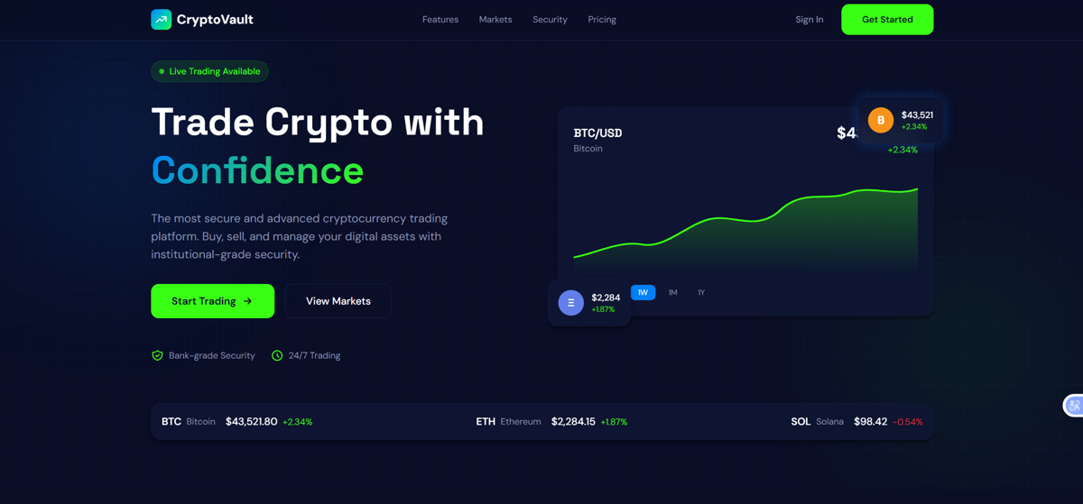 Fintech — Trade Crypto with Confidence