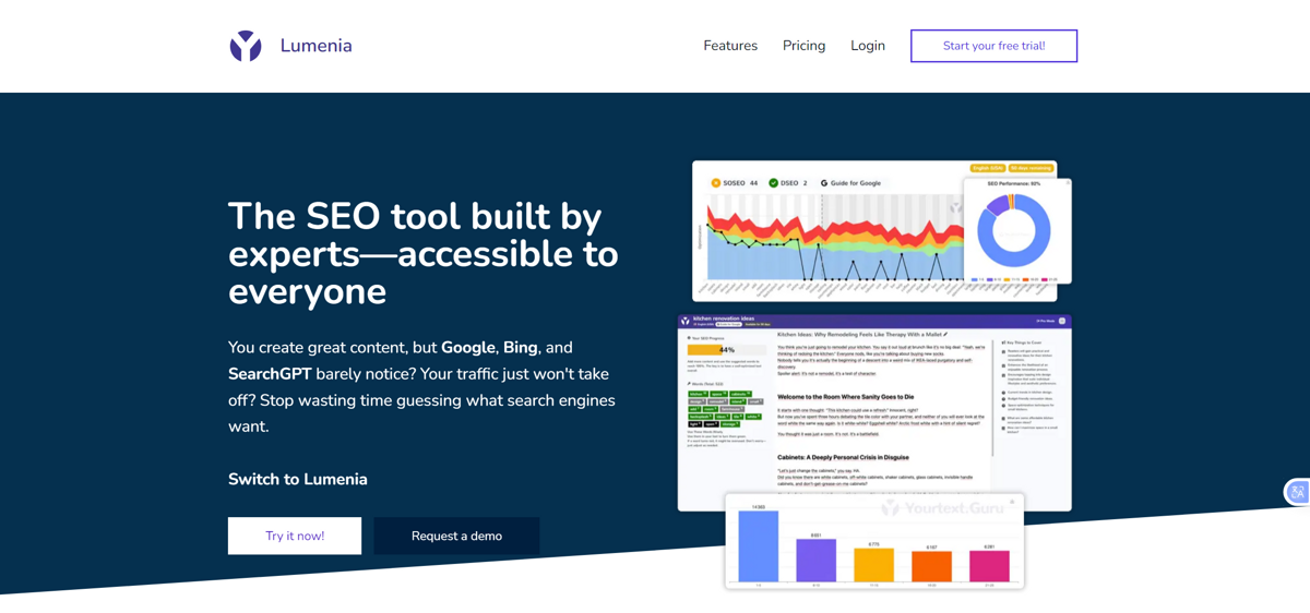 Lumenia.io — SaaS Tool